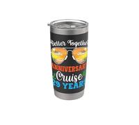 Viaje de gafas de sol de crucero del 29 aniversario Better Together Vaso térmico de acero inoxidable de doble pared
