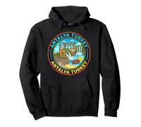 Viaje de IDA y Vuelta a Antalya, Turquía, Recuerdo, Ciudad, Regalo turístico Sudadera con Capucha