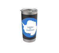 Viaje de Londres a la Antártida 2024 Vaso térmico de acero inoxidable de doble pared