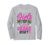 Viaje de Mujer a Las Vegas Girl 2027 Despedida de Soltera Cumpleaños Viaje Manga Larga