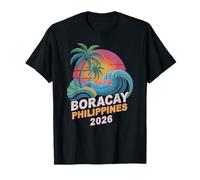 Viaje de natación de Vacaciones Retro Boracay FILIPINES 2026 Camiseta