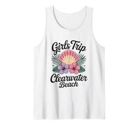 Viaje de niña Clearwater Beach Florida Travel Crew Besties Camiseta sin Mangas