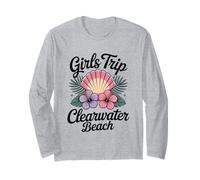 Viaje de niña Clearwater Beach Florida Travel Crew Besties Manga Larga