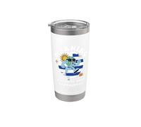Viaje de padre e hija en curso Uruguay Travel Matching Vaso térmico de acero inoxidable de doble pared
