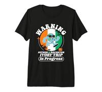 Viaje de Padre e Hija en Progreso Marfil Viaje Coincidencia Camiseta Premium