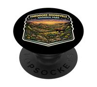 Viaje de Recuerdo al Parque Nacional Theodore Roosevelt Dakota del Norte PopSockets PopGrip Adhesivo