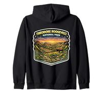 Viaje de Recuerdo al Parque Nacional Theodore Roosevelt Dakota del Norte Sudadera con Capucha