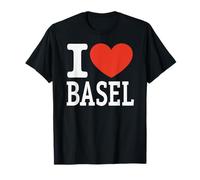 Viaje de Recuerdo con el gráfico «I Love Basel City Heart» Camiseta