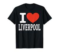 Viaje de Recuerdo con el gráfico «I Love Liverpool City Heart» Camiseta