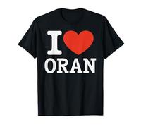 Viaje de Recuerdo con el gráfico «I Love Oran City Heart» Camiseta