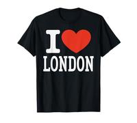 Viaje de Recuerdo con Estampado del corazón de la Ciudad de Londres Camiseta