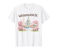 Viaje de Recuerdos artísticos emblemáticos de los cerezos en Flor de Washington DC Camiseta