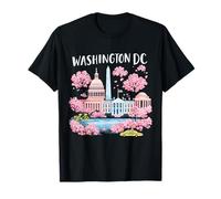 Viaje de Recuerdos artísticos emblemáticos de los cerezos en Flor de Washington DC Camiseta