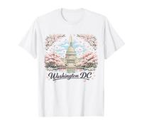 Viaje de Recuerdos artísticos emblemáticos de los cerezos en Flor de Washington DC Camiseta