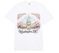 Viaje de Recuerdos artísticos emblemáticos de los cerezos en Flor de Washington DC Comfort Colors Adult Heavyweight T-Shirt