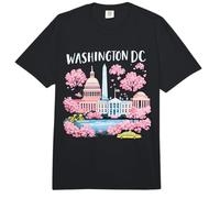 Viaje de Recuerdos artísticos emblemáticos de los cerezos en Flor de Washington DC Comfort Colors Adult Heavyweight T-Shirt