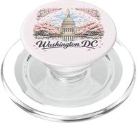 Viaje de Recuerdos artísticos emblemáticos de los cerezos en Flor de Washington DC PopSockets PopGrip para MagSafe