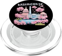 Viaje de Recuerdos artísticos emblemáticos de los cerezos en Flor de Washington DC PopSockets PopGrip para MagSafe