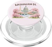 Viaje de Recuerdos artísticos emblemáticos de los cerezos en Flor de Washington DC PopSockets PopGrip para MagSafe
