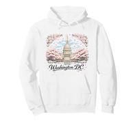 Viaje de Recuerdos artísticos emblemáticos de los cerezos en Flor de Washington DC Sudadera con Capucha