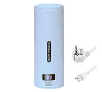 Viaje de Taza de Agua eléctrica, hervidor portátil, calefacción eléctrica, Taza de Agua, Mini Dormitorio, hogar, hogar, Taza de calefacción portátil para Viajar (Azul)