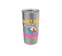 Viaje de Verano Viaje de vacaciones No me importa Estoy de vacaciones Vaso térmico de acero inoxidable de doble pared