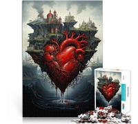 Viaje del corazón Rompecabezas para Adultos 1000 Piezas Ayuda al Cerebro a ejercitar Juguetes adictivos para Cultivar la Paciencia. Mejorar la Memoria 38x26cm