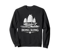 Viaje en Barco de Basura por Hong Kong al Estilo Vintage del Puerto Sudadera