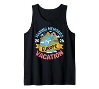 Viaje Familiar 2026 Europa Vacaciones Haciendo Recuerdos Camiseta sin Mangas
