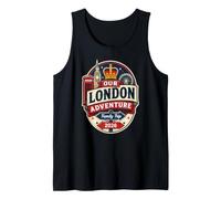 Viaje Familiar de Aventura a Londres 2026, Lindo Viaje al Reino Unido Camiseta sin Mangas