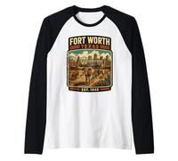 Viaje Familiar de Fort Worth Texas a Vacaciones en Fort Worth Camiseta Manga Raglan