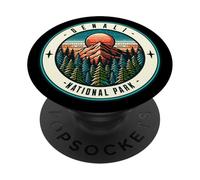 Viaje familiar de verano a las montañas de Denali Alaska PopSockets PopGrip Adhesivo