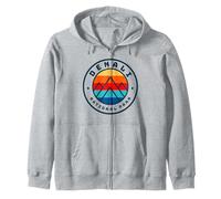 Viaje familiar de verano a las montañas de Denali Alaska Sudadera con Capucha