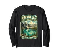 Viaje Familiar Moraine Lake Canadá Vacaciones en Moraine Lake Manga Larga