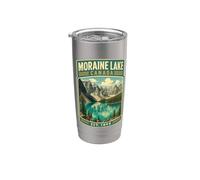 Viaje familiar Moraine Lake Canadá Vacaciones en Moraine Lake Vaso térmico de acero inoxidable de doble pared