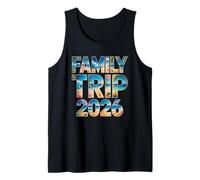 Viaje Familiar Vintage 2026 Vacaciones para primos Vacaciones Vacay Beach Camiseta sin Mangas