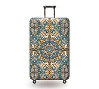 Viaje Funda de Equipaje Estampados Mandala Bohemios Funda Elástica Lavable Antipolvo para Maletas de 18-32 Pulgadas Trolley Funda Guardapolvo Accesorios de Viaje (Colorido 3,S (18-21 Pulgadas))