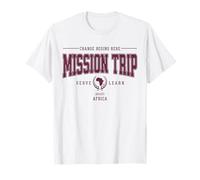 Viaje misionero África Voluntarios Grupo de emparejamiento Christian Trave Camiseta