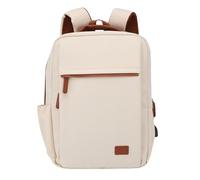 Viaje Mochila, Bolsa de Maleta para Computadora Portátil de 16 Pulgadas a Prueba de Agua con Puerto de Carga USB, Mujeres Mujeres de Viajes (Marfil)