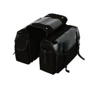 Viaje Moto Bolsa Trasera Bolsa Impermeable Para Alforjas Traseras Motocicleta Portaequipajes Carga Doble Para Maletero Bolsa Equipaje Moto(Type 2 Black)