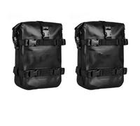 Viaje Moto Bolsa Trasera Bolsa Impermeable Para Parachoques Motocicleta 6L-8L Marco Lateral Barra Protección Almacenamiento Herramientas Universal Bolsa Equipaje Moto(Black 2pc)