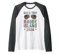 Viaje NIÑAS NIÑAS Rhode Island 2026 Vacay Cruise Travel Camiseta Manga Raglan