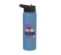 Viaje para mujeres y niñas Vegas 2027 Despedida de soltera Vacaciones Stainless Steel Insulated Water Bottle