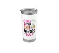 Viaje para mujeres y niñas Vegas 2027 Despedida de soltera Vacaciones Vaso térmico de acero inoxidable de doble pared