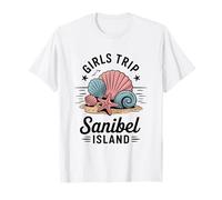 Viaje para niñas Sanibel Island Girls Travel Crew Florida Besties Camiseta