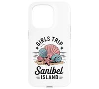 Viaje para niñas Sanibel Island Girls Travel Crew Florida Besties Carcasa para iPhone 15 Pro