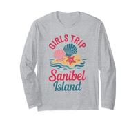 Viaje para niñas Sanibel Island Girls Travel Crew Florida Besties Manga Larga