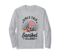 Viaje para niñas Sanibel Island Girls Travel Crew Florida Besties Manga Larga