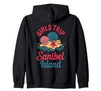 Viaje para niñas Sanibel Island Girls Travel Crew Florida Besties Sudadera con Capucha