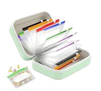 Viaje Pastillas | 14 Contenedor Impermeable Reutilizable Codificado Por Colores Para Medicina | Bolsitas Porta Medicamentos | Para Hombres Y Mujeres Suplementos Viaje De Pescado Uso Diario Hogar Y Tra